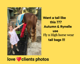Waterproof satin lined tail bags elastic top