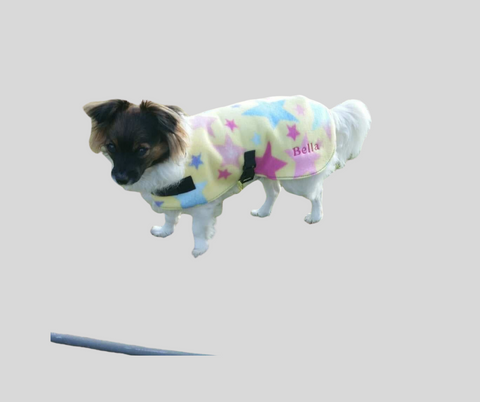 Fleece dog coats Stars