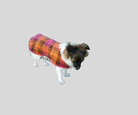 Fleece dog coats Tartan