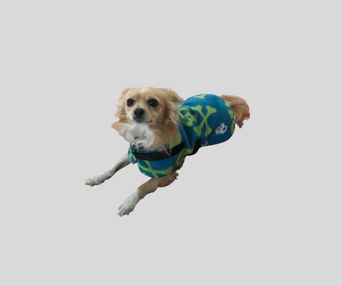 Fleece dog coats Scull & crossbones