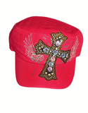 Military Style Bling Cap -red cross.  Afterpay available
