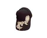 Caps designed by fly n high horse wear / white swarovski crystals