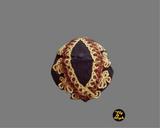 Caps designed by fly n high horse wear brown and gold