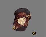 Caps designed by fly n high horse wear /brown and cream