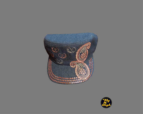 Military Style Bling Cap - pink silver  Afterpay available