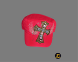 Military Style Bling Cap -red cross.  Afterpay available