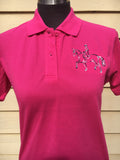 Embroidered pink shirt size 8