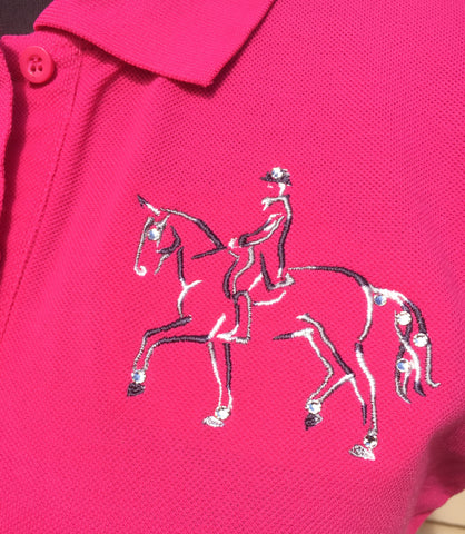 Embroidered pink shirt size 8