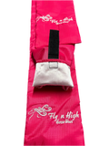 Waterproof satin lined pink tail bags