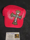 Military Style Bling Cap -red cross.  Afterpay available