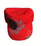 Military Style Bling Cap -red with small guns