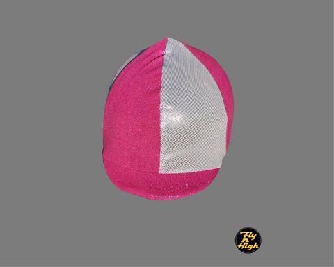 Helmet Covers /bling pink /white