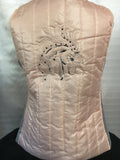 Embroidered vest pink grey horse size head 10