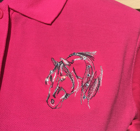 Embroidered pink shirt size 10